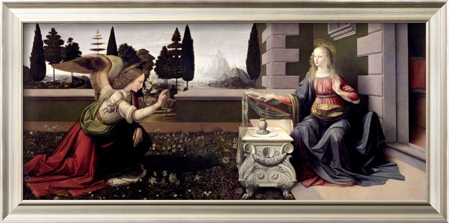 Annunciation - Leonardo Da Vinci Painting